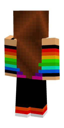 Black skin: body, back render