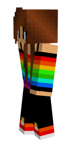 Black skin: body, left side render