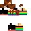 Black skin: raw texture render