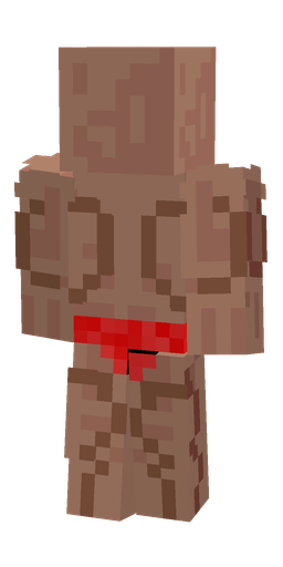 Brown skin: body, back render