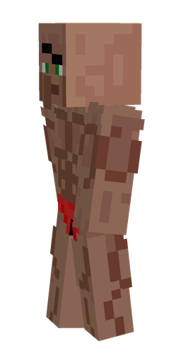Brown skin: body, left side render