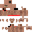 Brown skin: raw texture render