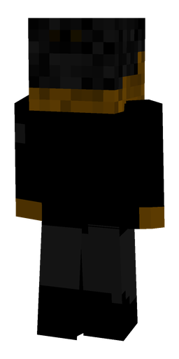 Black skin: body, back render
