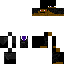 Black skin: raw texture render