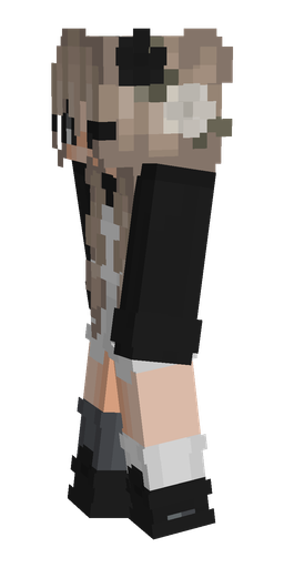 Black skin: body, left side render
