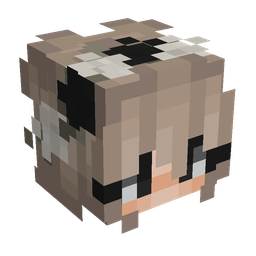 Black skin: head render