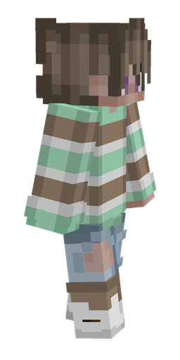Brown skin: body, right side render