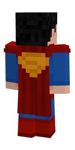 Blue skin: body, back render
