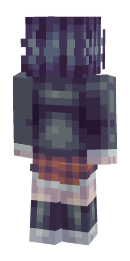 Blue skin: body, back render
