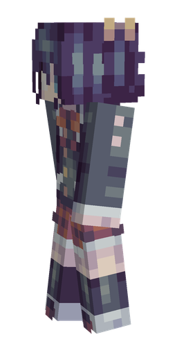 Blue skin: body, left side render