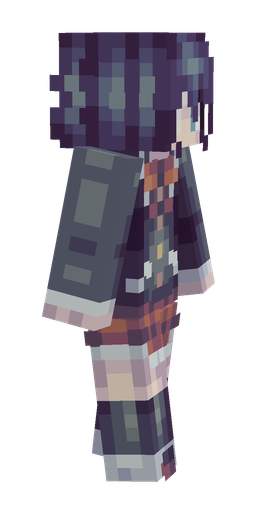 Blue skin: body, right side render