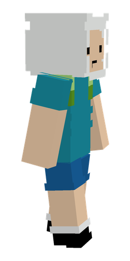 Blue skin: body, right side render