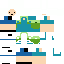 Blue skin: raw texture render