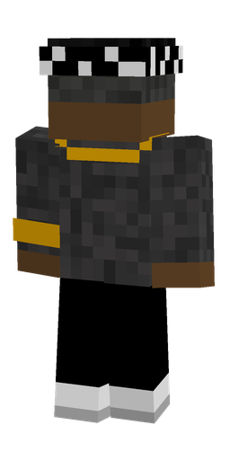 Black skin: body, back render