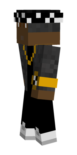 Black skin: body, left side render