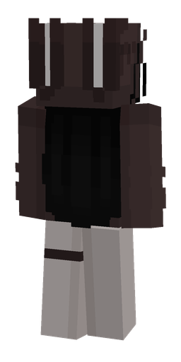 Black skin: body, back render
