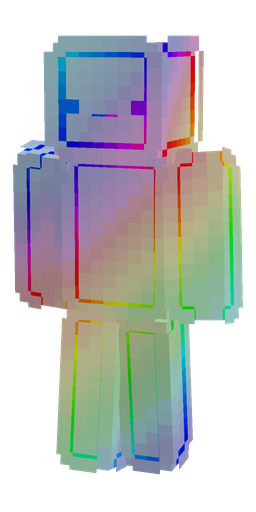 Blue skin: body, front render