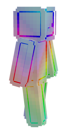 Blue skin: body, right side render