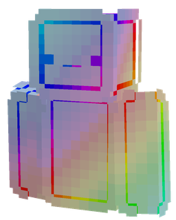 Blue skin: bust render