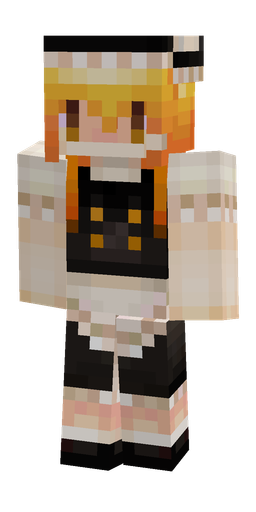 Black skin: body, front render