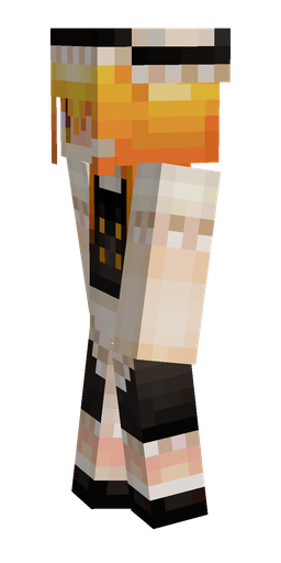 Black skin: body, left side render