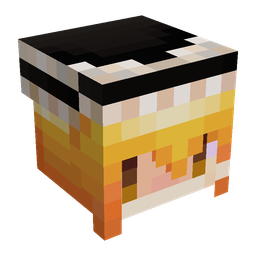 Black skin: head render