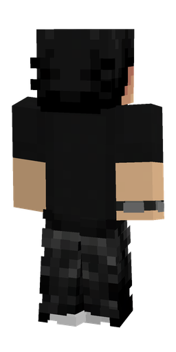 Black skin: body, back render
