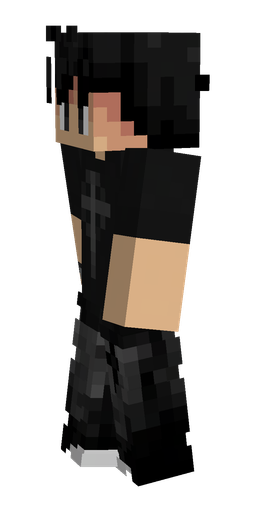 Black skin: body, left side render