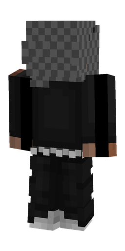 Black skin: body, back render