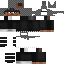 Black skin: raw texture render