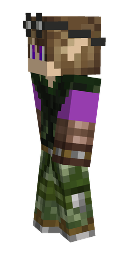 Black skin: body, left side render