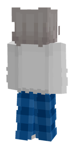 Blue skin: body, back render