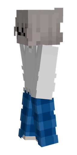 Blue skin: body, left side render