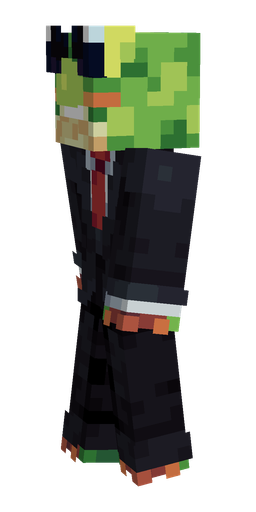 Black skin: body, left side render