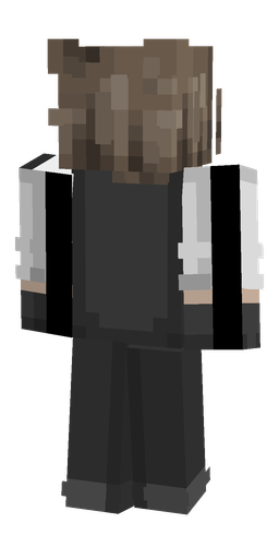 Black skin: body, back render