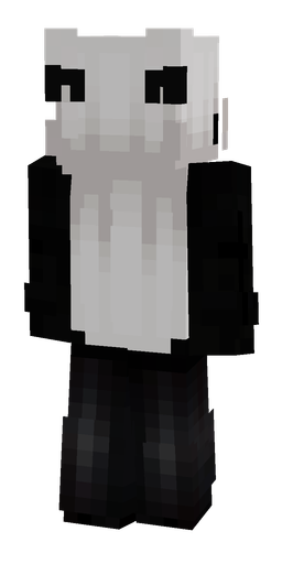 Black skin: body, back render