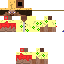 Brown skin: raw texture render