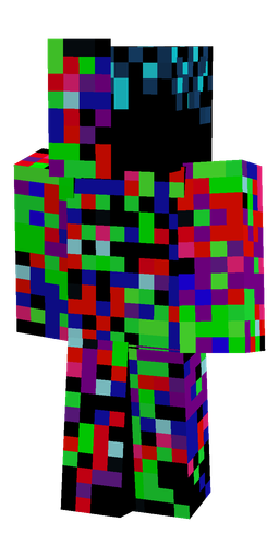 Black skin: body, back render