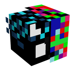 Black skin: head render