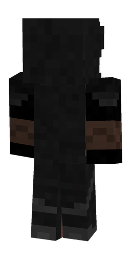 Black skin: body, back render