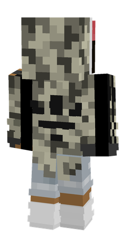 Black skin: body, back render
