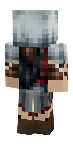 Blue skin: body, back render