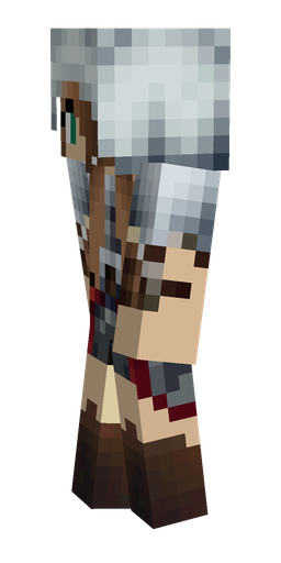 Blue skin: body, left side render