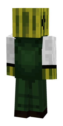 Black skin: body, back render