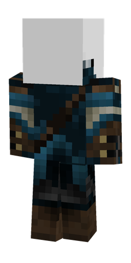 Black skin: body, back render