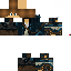 Black skin: raw texture render