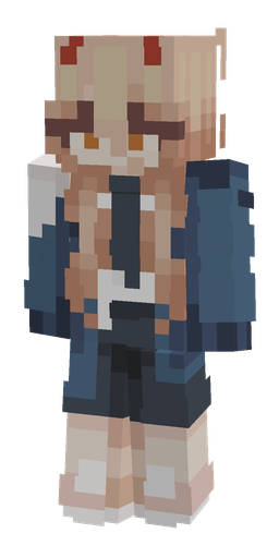 Blue skin: body, front render