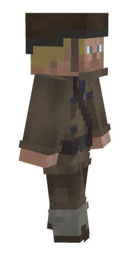 Brown skin: body, right side render