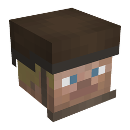 Brown skin: head render