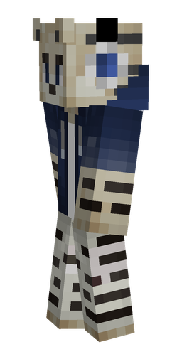 Black skin: body, left side render